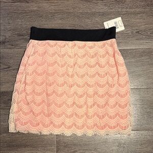 Free people lace overlay skirt NWT